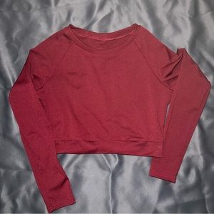 Cropped Long Sleeved Workout Shirts